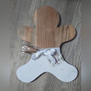 Wood and Marble Gingerbread Cutting Board
